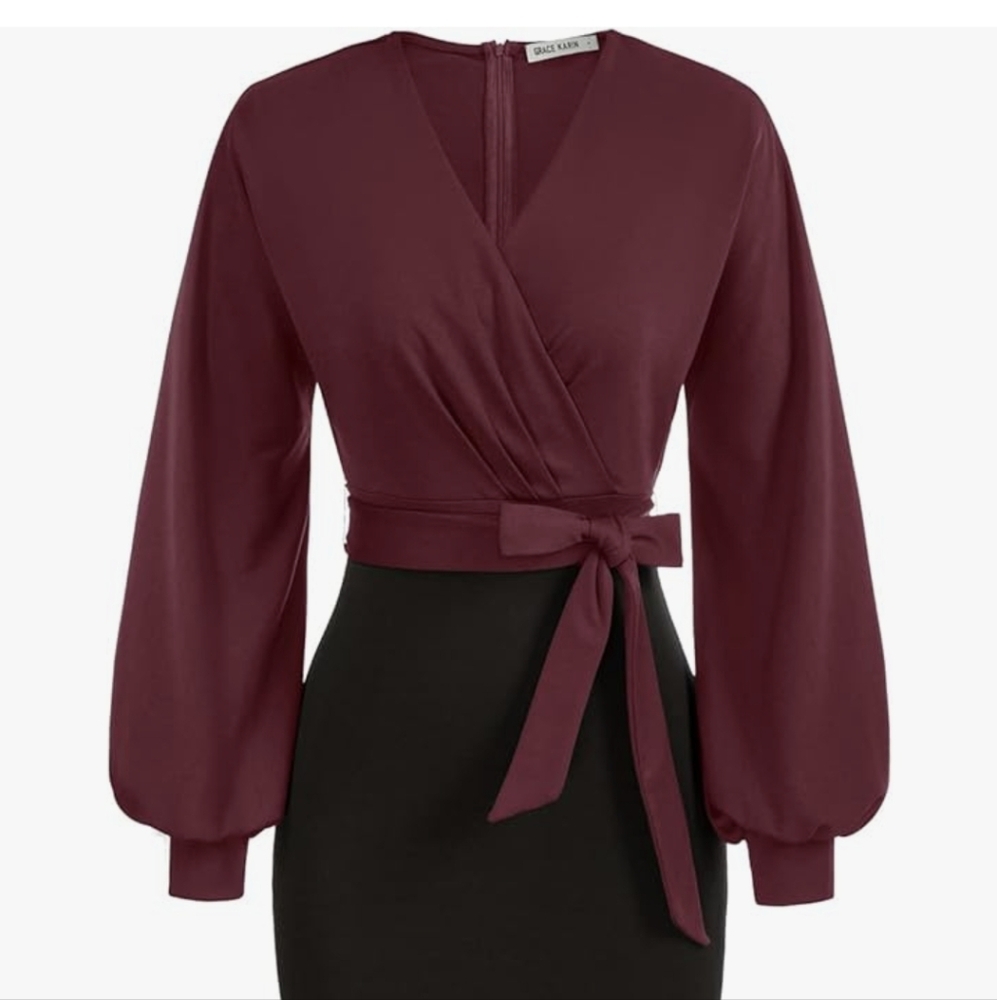 Grace Karin New with Tags Colorblock Dress, Size L